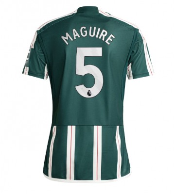 Lacne Muži Futbalové dres Manchester United Harry Maguire #5 2023-24 Krátky Rukáv - Preč